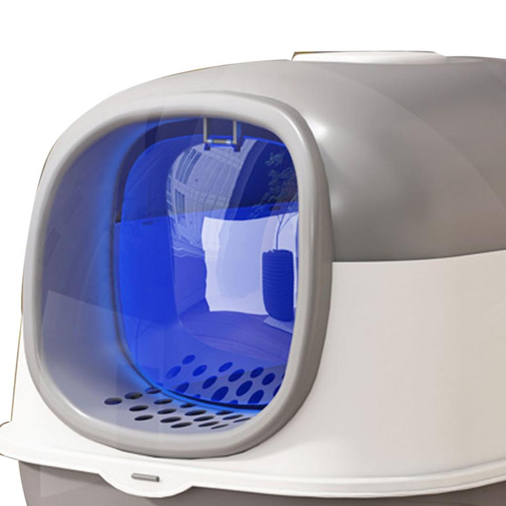 Cat Litter Box Fully Enclosed Detachable Intelligent Cat Toilet Box with Deodorizer Pack for Indoor