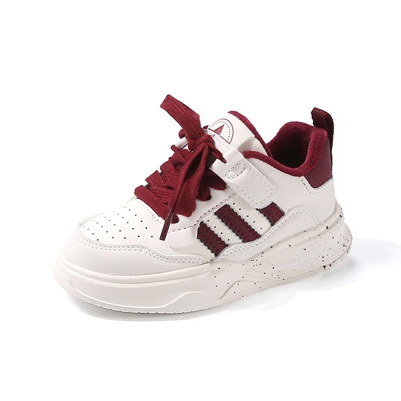 

Зимние теплые туфли из бархата для мальчиков и девочек, повседневные, модные, удобные, на мягкой подошве, спортивные 37 красный