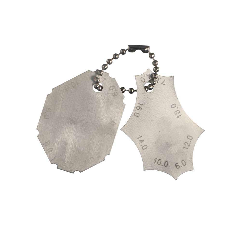

Tee Joint Welding Gauge Fillet Weld Leg Length Weld Gauge Throat Depth Stainless Steel Welder Inspection Ruler бежевий