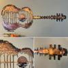 Guitar Metal Wall Art Retro Wall Decor Hanging Wall Ornament for Indoor Outdoor Office Home Music