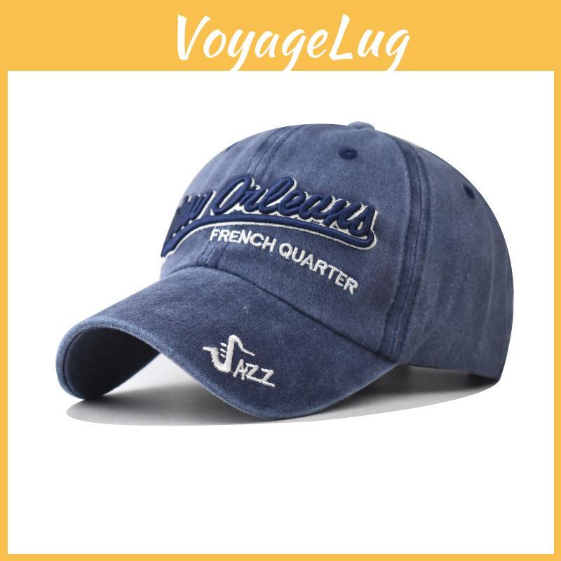 Classic Cotton Baseball Hat With Embroidered Letters And Adjustable Fit For Summer Casual Wear