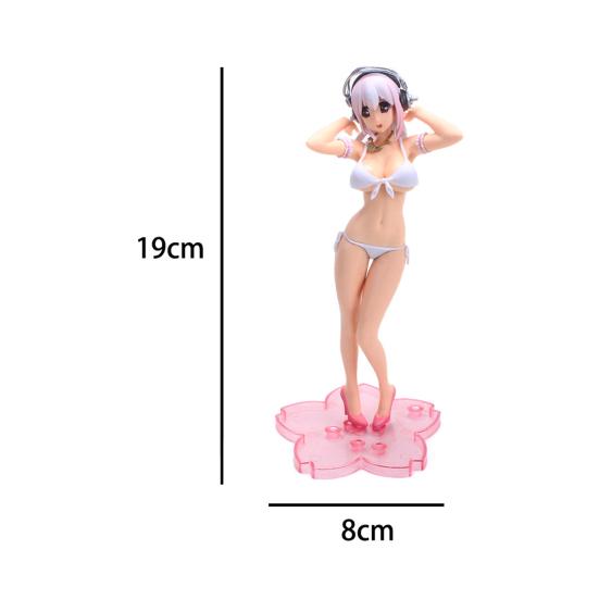 Sexy Action Figurine Detachable Super Sonico Swimsuit Figure for Collection Anime Girl Model Toy