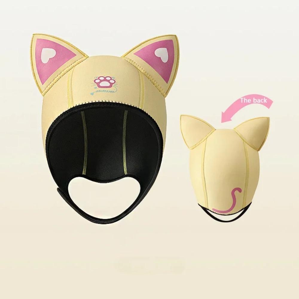 

Неопреновая шапка для дайвинга на открытом воздухе, капюшон для гидрокостюма, кошачьи ушки, повязка на голову для плавания, повязка на голову для дайвинга, водные виды спорта Style 2