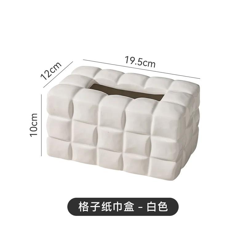 

Гальванизированная керамическая коробка для салфеток, креативный держатель для салфеток, скандинавское украшение для дома, художественная коробка для хранения салфеток в гостиной