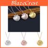 Minimalist Mini Openable Shell Photo Frame Metal Necklace For Girls