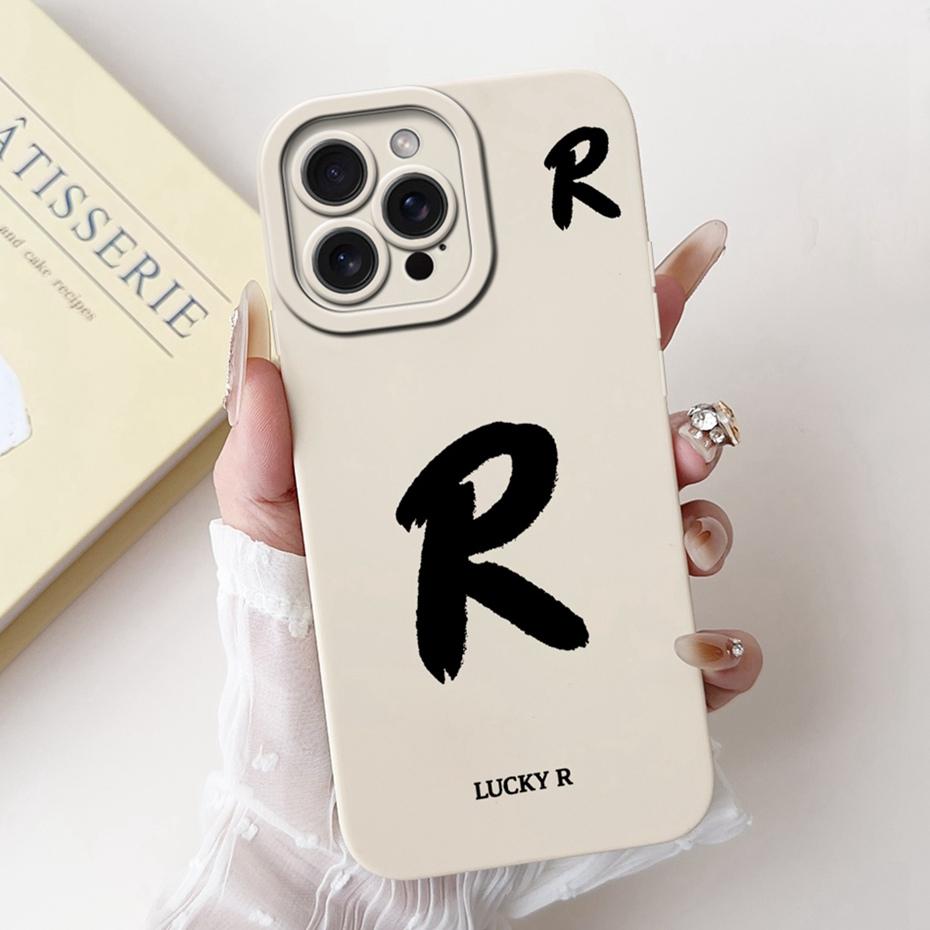 New Fashion Letter Phone Case For iPhone 15 Pro Max 15Pro Soft Silicone Shockproof Cases For iPhone15 15ProMax Covers Bumpers