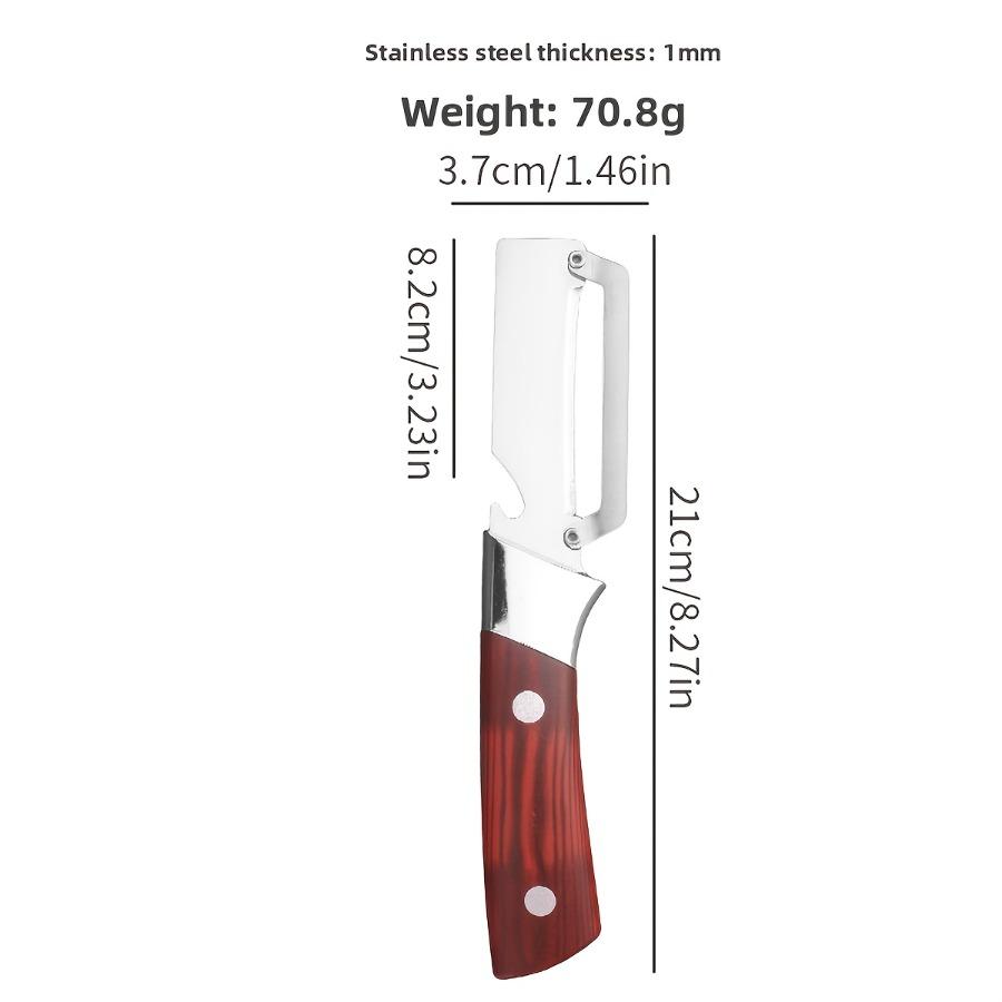2-in-1 Peeler, Stainless Steel Multifunctional Vegetable Peeler and Bottle Opener