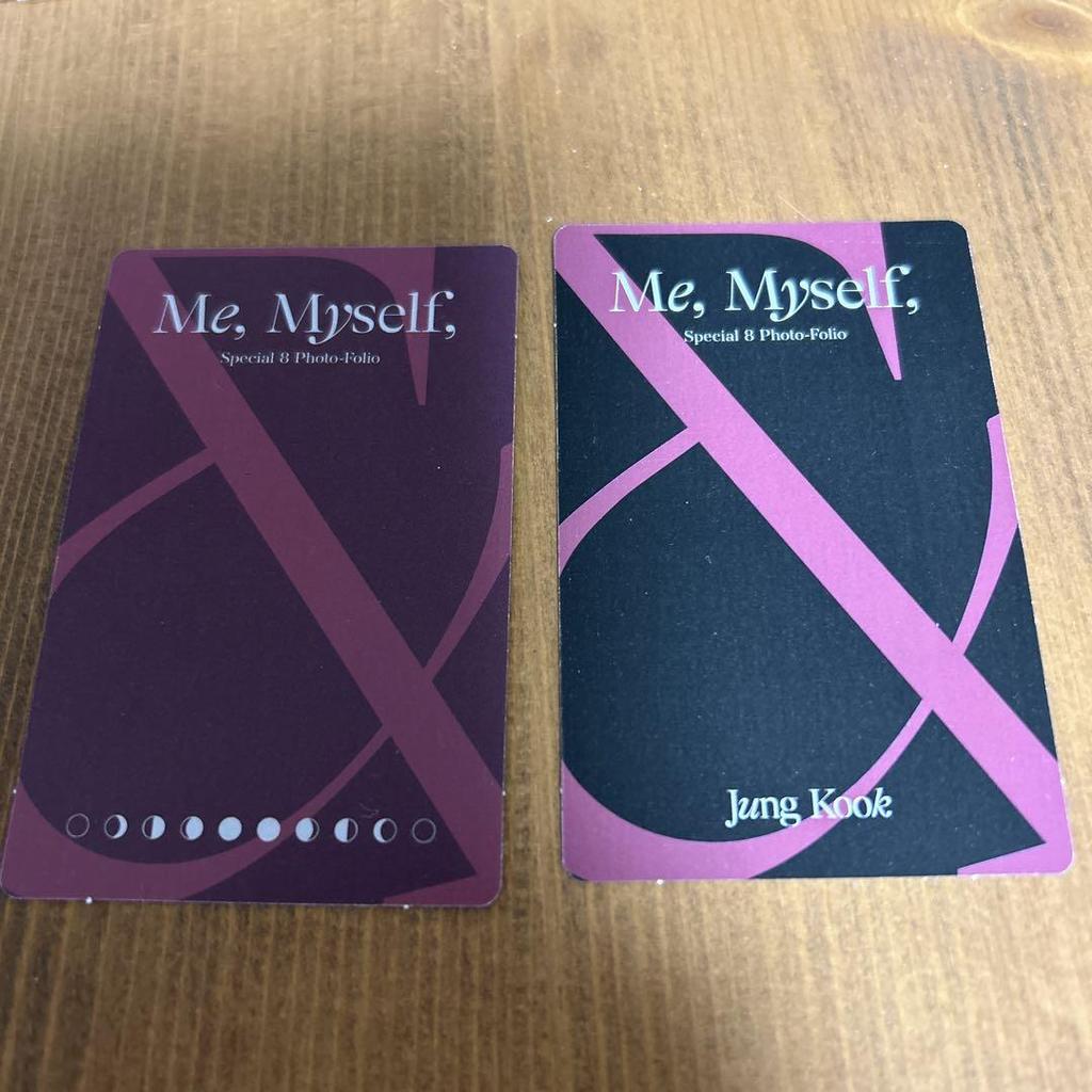 [USED] BTS Me, Myself, & Photobook Trading Card Jungkook