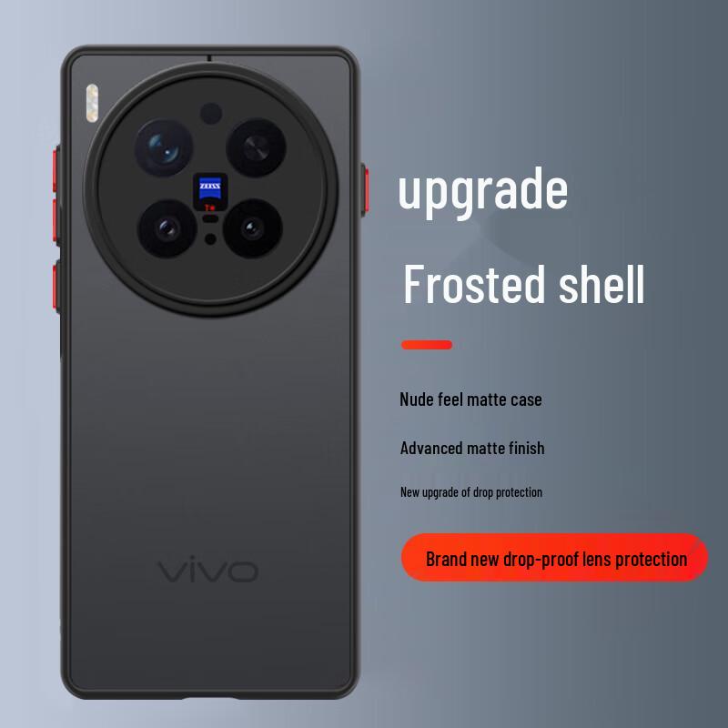 Anti-Fall Frosted Vivo Phone Case with Lens Protection