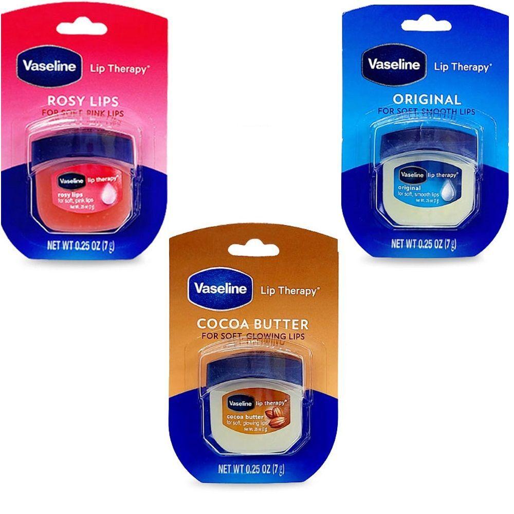 

Vaseline HOXUZSPG Lip Therapy Lip Balm Mini Lip Moisturizer Protection 3 Colors/Choose 1 7g cocoa butter