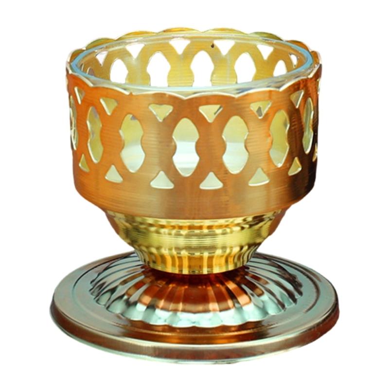 Elegant Alloy Candle Stand Candlestick For God of Wealth Offering for Decoration and Spiritual Practices S