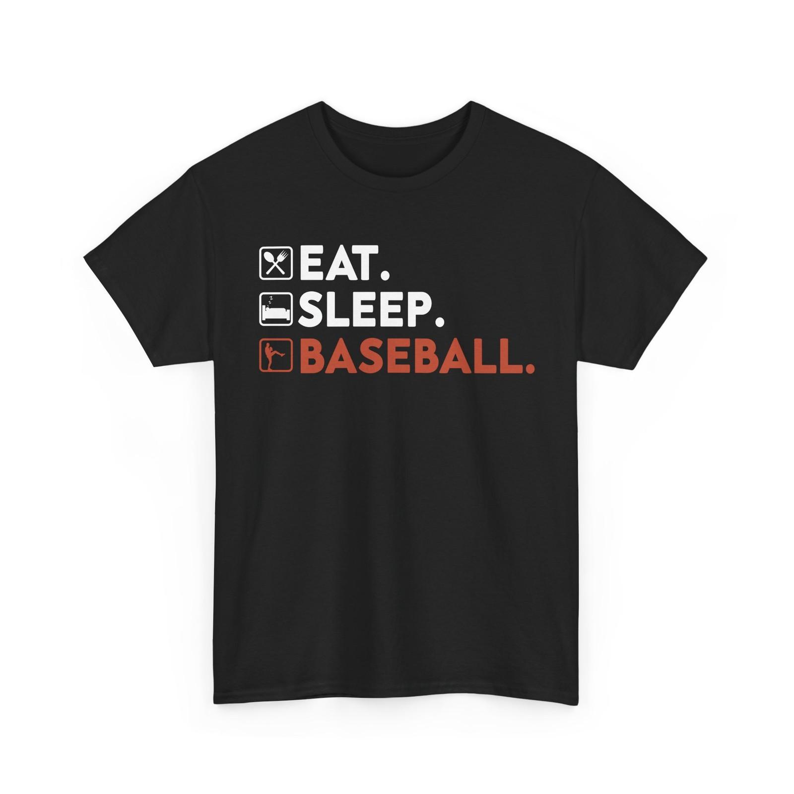 

Eat Sleep Baseball Shirt, Baseball Player Sports Lovers Women Men Shirt 5XL різнокольоровий