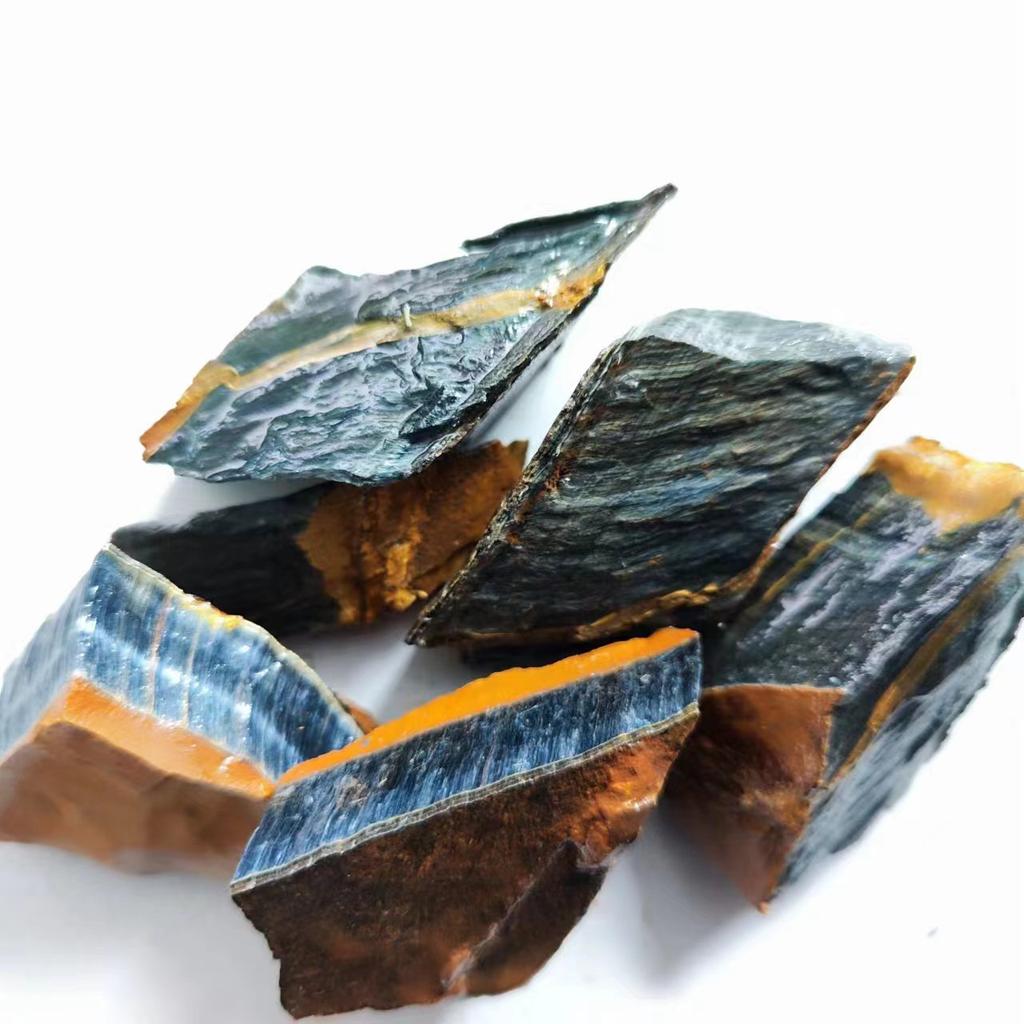 Naturalny Kamień Oko Tygrysie Niebieski Kamień Szlachetny Najwyższej Jakości do Uzdrawiania Energetycznego Specimen Zbiornik Dekoracja Domu Kamień