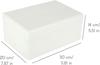 Boite de Rangement en Bois Blanc 30x20x14cm | CREATIVE DECO | BRUT et NON PONCÉ | Boite a Souvenir