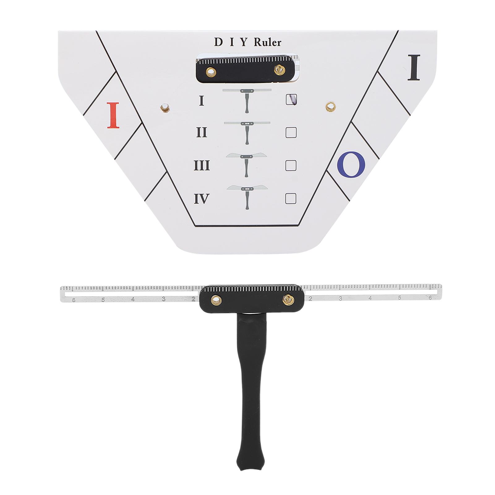 Трафарет для бровей, линейка для микроблейдинга, трафарет для формирования бровей из нержавеющей стали, линейка шаблонов для макияжа #Ⅰ