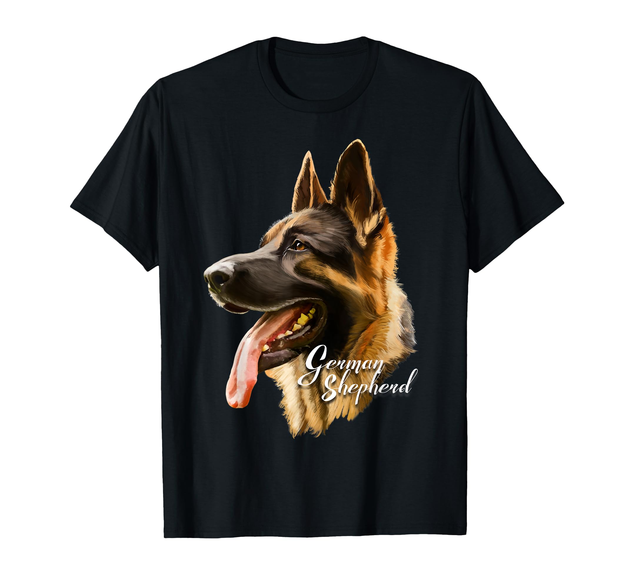 

Adorable German Shepherd Dog Side View T-Shirt