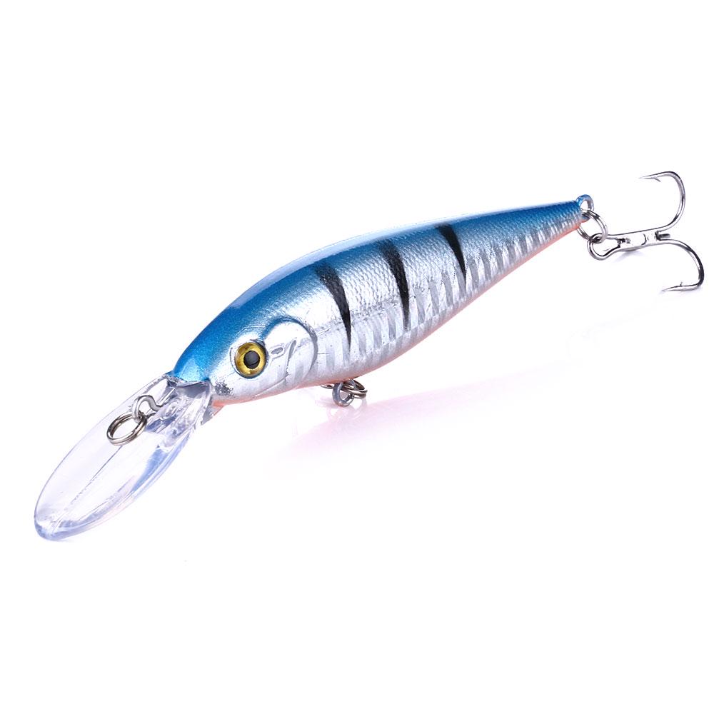 HENGJIA 1pc wobbler minnow isca de pesca biônico baixo pique isca artificial gancho equipamento