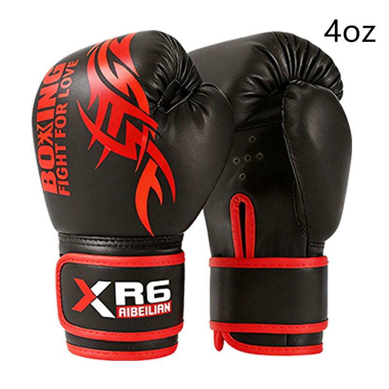 4/6 Unzen PU Atmungsaktiv Kinder Erwachsene Professionell Sanda Muay Thai Taekwondo Neutral Atmungsaktiv Boxhandschuhe