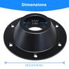 RV Table Base with Screws Rustproof Pedestal Table Base RV Table Stand Base High Strength Floor Mounting Base Table Mount Frame