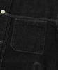 Agod Stone Washed Crop Denim Jacket [Black]