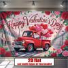 2D Flat 2D Flat Banner 1pc Valentines Day Print Backdrop Decor Backdrop Polyester Party Banner Decor Decor Room Decor Wall Decor Party