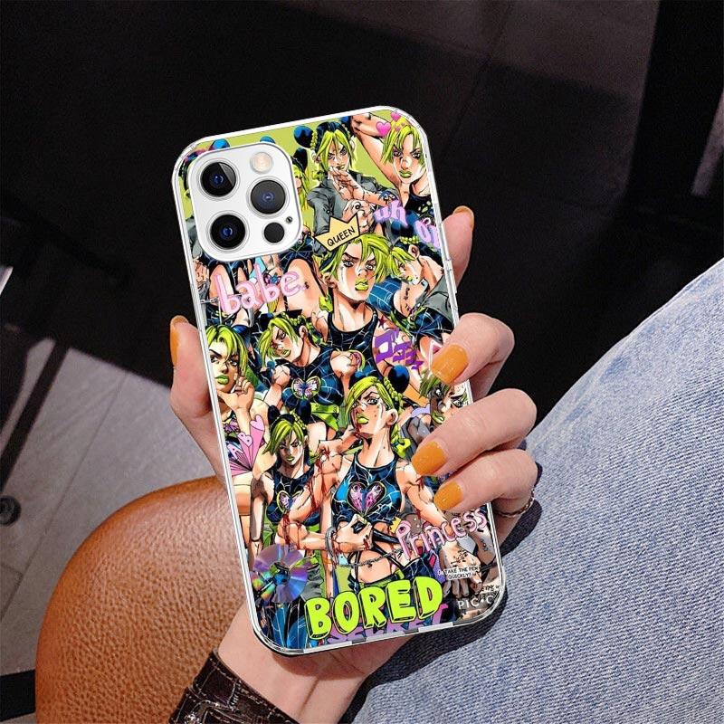 JoJo's Bizarre Adventure Jolyne Cujoh Phone Case For iPhone 17 Air 16 Pro Max 16E 15 + 14 Plus 11 12 13 Mini 7 8 SE Gift Print C