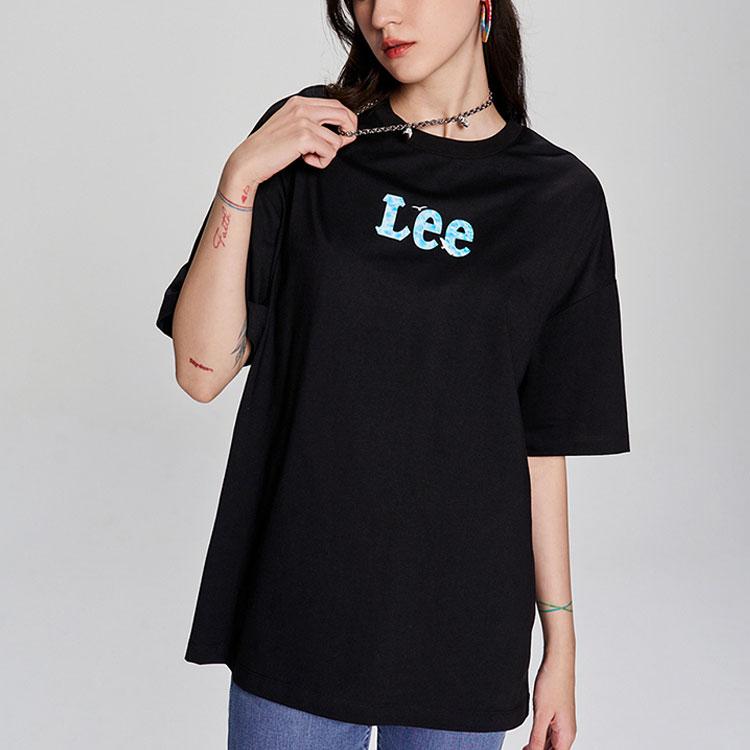 Cool Series Letter Print Short Sleeve T-Shirt Women tops Black LWT005139200
