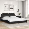 VidaXL Bed with Mattress, Upholstered Bed with Headboard Cushion, Double Bed, Adult Bed, Bedroom Furniture 3208810