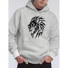 Ml4 Lion Fashion Men's Printed Velvet Hoodie, suitable for autumn and winter wear
