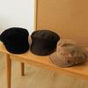 Flat Top Newsboy Hat Short Brim Artist Hat Versatile Suede Berets  Girls