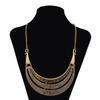 European and American Alloy Retro Necklace Metal Pattern Totem Collar