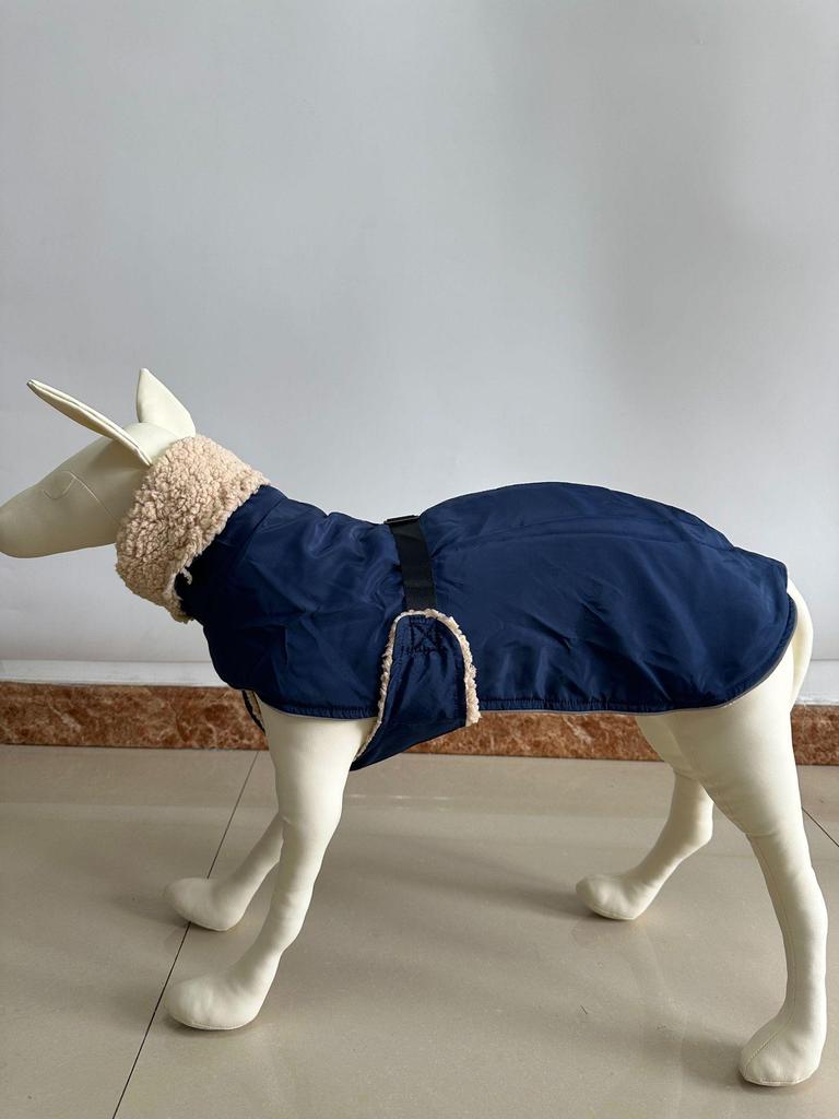 Medium & Large Dog Solid Color Fleece Turtleneck Warm Vest