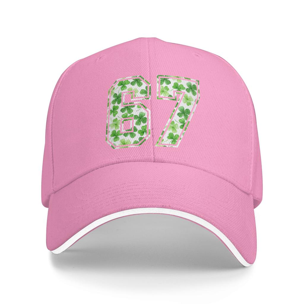 Six Seven Meme 67 St Patricks Day Shamrock 6 7 Meme Casual Baseball Cap Outdoor Sport Trucker Hat Summer Sun Men Snapback Cap