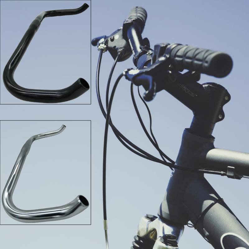 Manillar de Bicicleta de Carretera Cómodo para Montar Accesorios de Ciclismo Manillar Bullhorn para Bicicleta