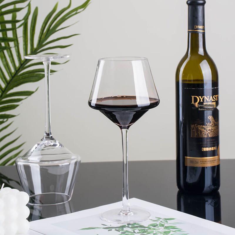 Shangqi Transparent Reusable Plastic Red Wine Glass Set (2-Pack)