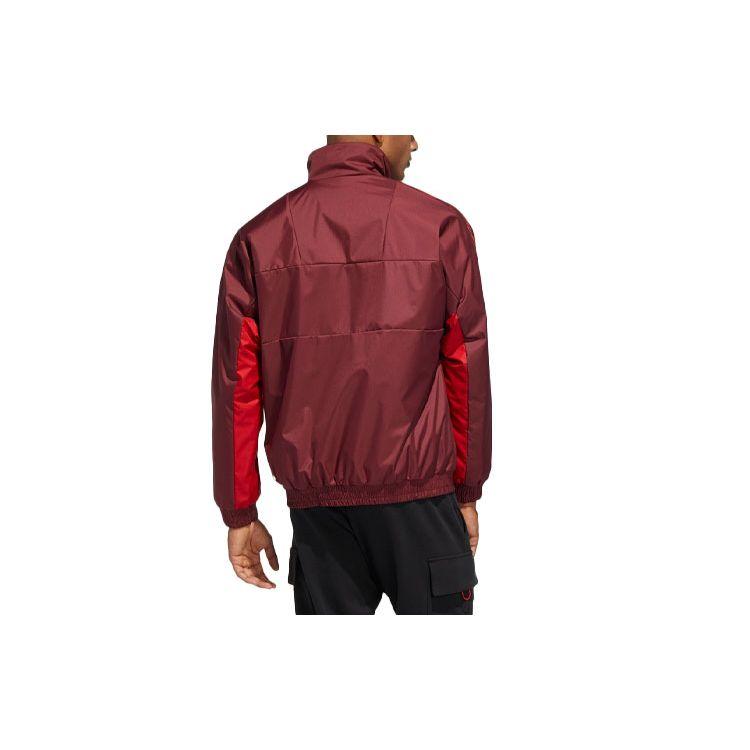 Adidas Year Of The Tiger Limited Edition Reversible Colorblock Stand Collar Logo Jacket Men Jacket Red HC0270