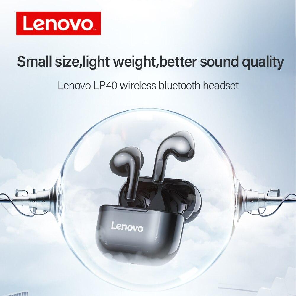 Lenovo LP40 Cuffie wireless TWS Auricolari Bluetooth 5.0 HD Dual Stereo  Touch Control Cuffie sportive Auricolari per bassi senza mani – acquista a  prezzi bassi sul marketplace Joom