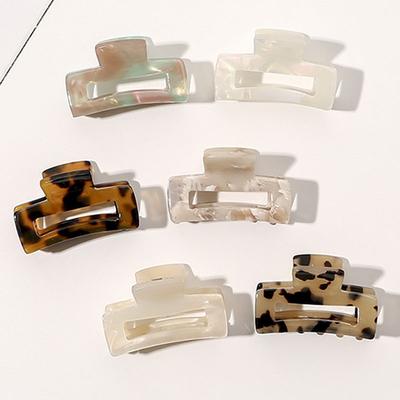 Vintage Claw Clip Women Hair Clip Elegant Colorful Small Acetate Crab for Hair Girls Hair Barrettes Hairclip Hair Accessories