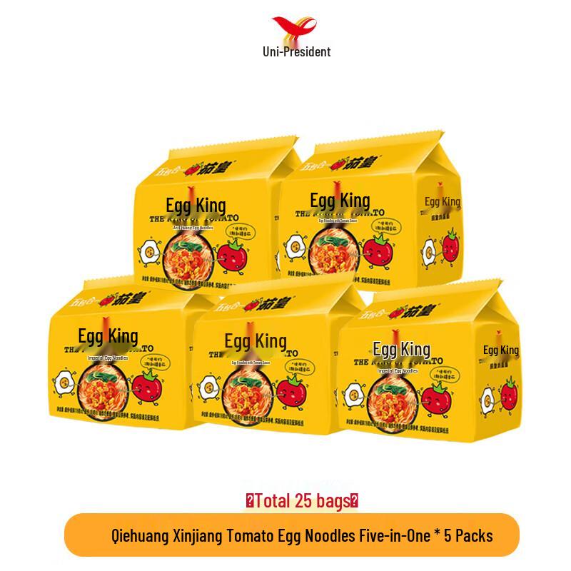 Uni-President Qie Huang Xinjiang Tomato Egg Instant Noodles