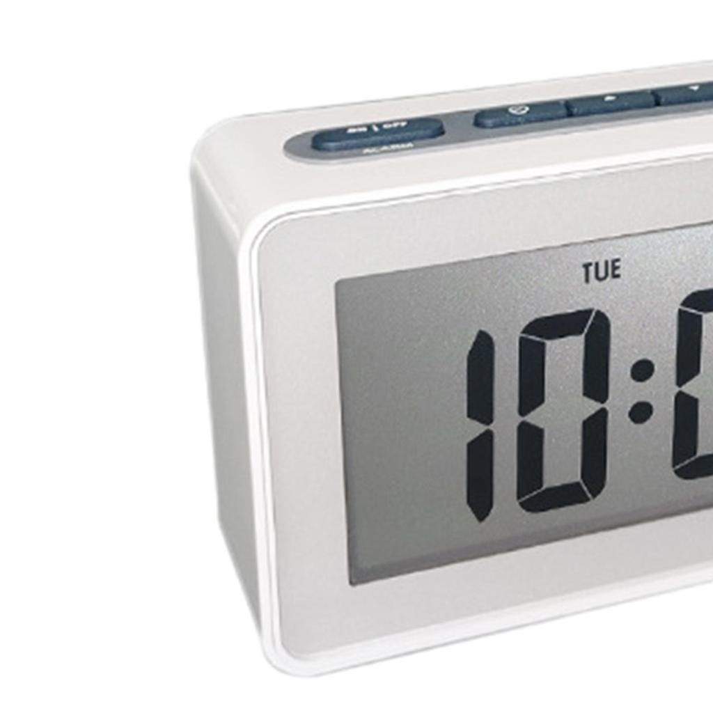 Digital Clock Bedside Clocks Snooze Table Decoration Easy Desk 12/24H