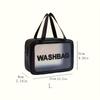 Options Large Capacity Waterproof Toiletry Bag - Transparent PVC, Odorless, Portable Travel Cosmetic and Accessories Storage Pouch