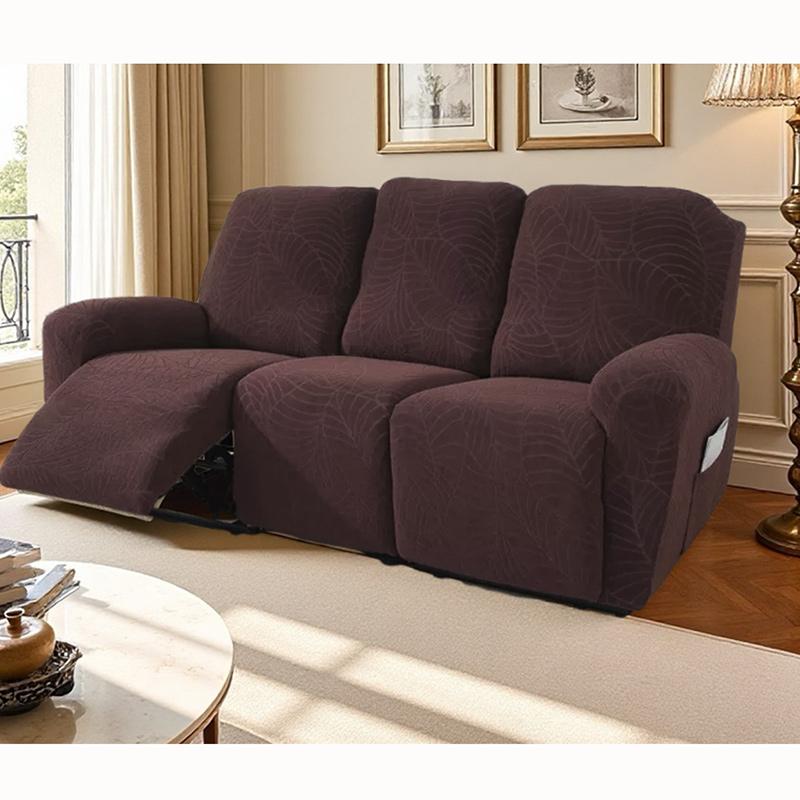 1/2/3 Seater Recliner Sofa Cover Lounge Chair Cover For Living Room Elastic Loveseat Couch Cover Stretch Armchair Slipcovers