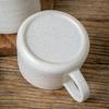 Nordic Sesame Glazed Coffee Cup Simple Ceramic Mug Breakfast Milk Mug Spoon with Lid Retro Large Capacity Oatmeal Cups