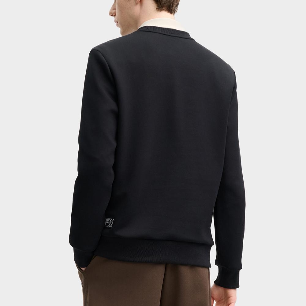 New FILA Sweatshirt Men's Jet Black F11M518202FBK