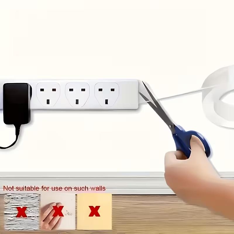Reusable Nano Double Sided Tape Waterproof Strong Adhesive Mounting Tape for Home Office Bathroom Kitchen Decoration