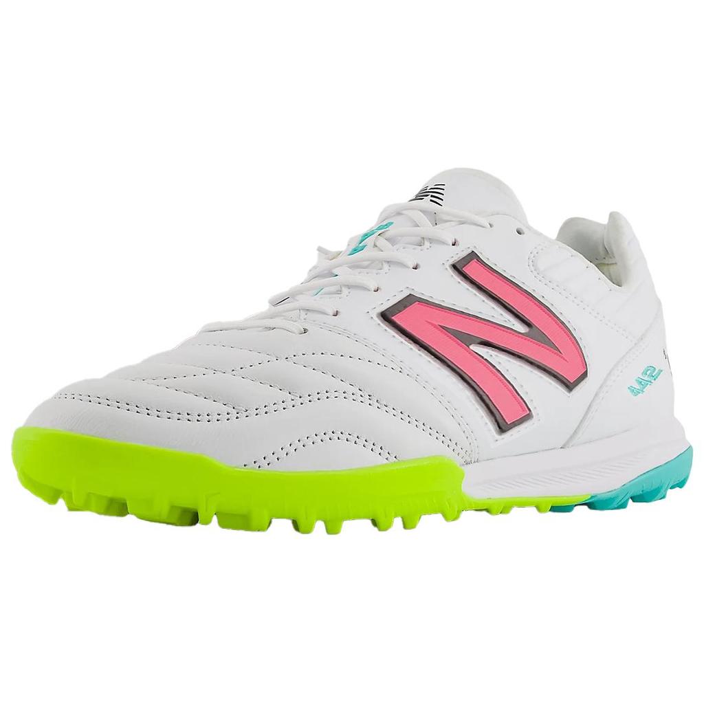 New Balance 442v2 Pro TF United In FuelCell Pack Men Sneakers White Hi-Lite Neon-Pink MS41TWH2