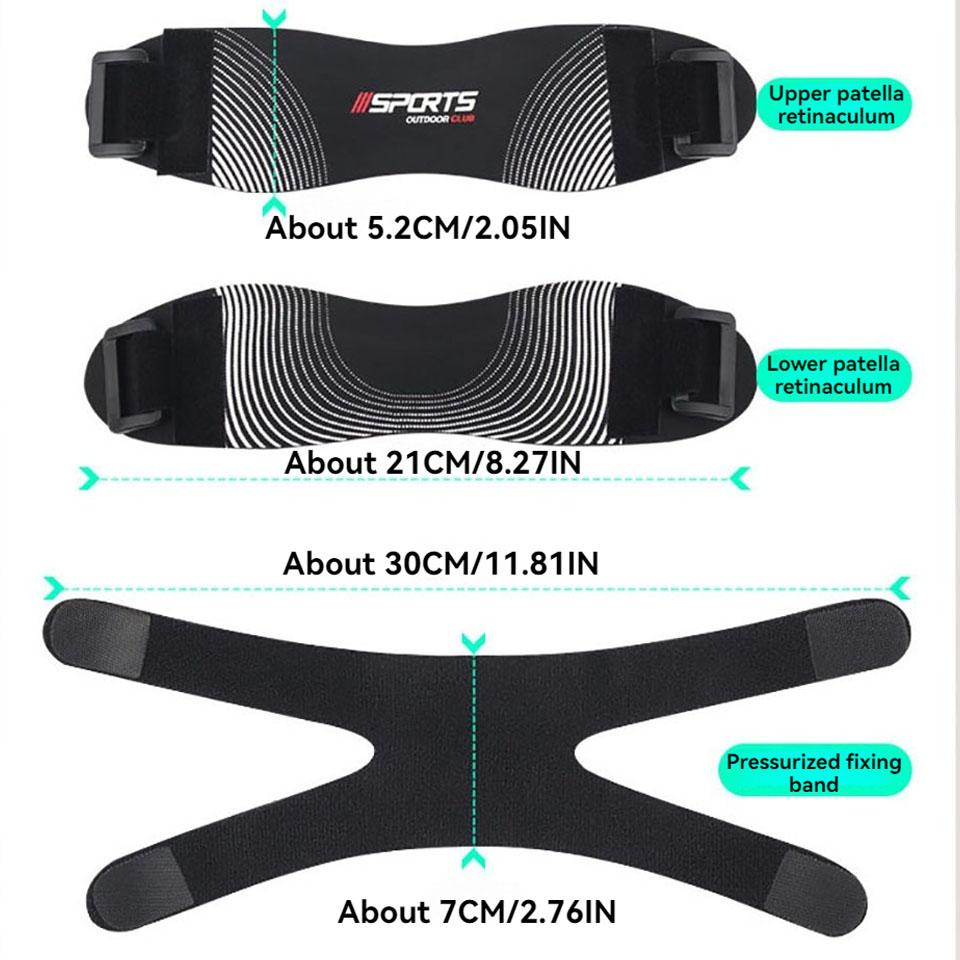 Loogdeel 1Pcs Patella Knee Brace For Meniscus Tear Basketball Compression Knee Pads Stabilizing Patella Shock Absorption Unisex