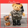 Police Bear German Shepherd Plush Toy With Collapsible Rope For Kids Gift And Collectors