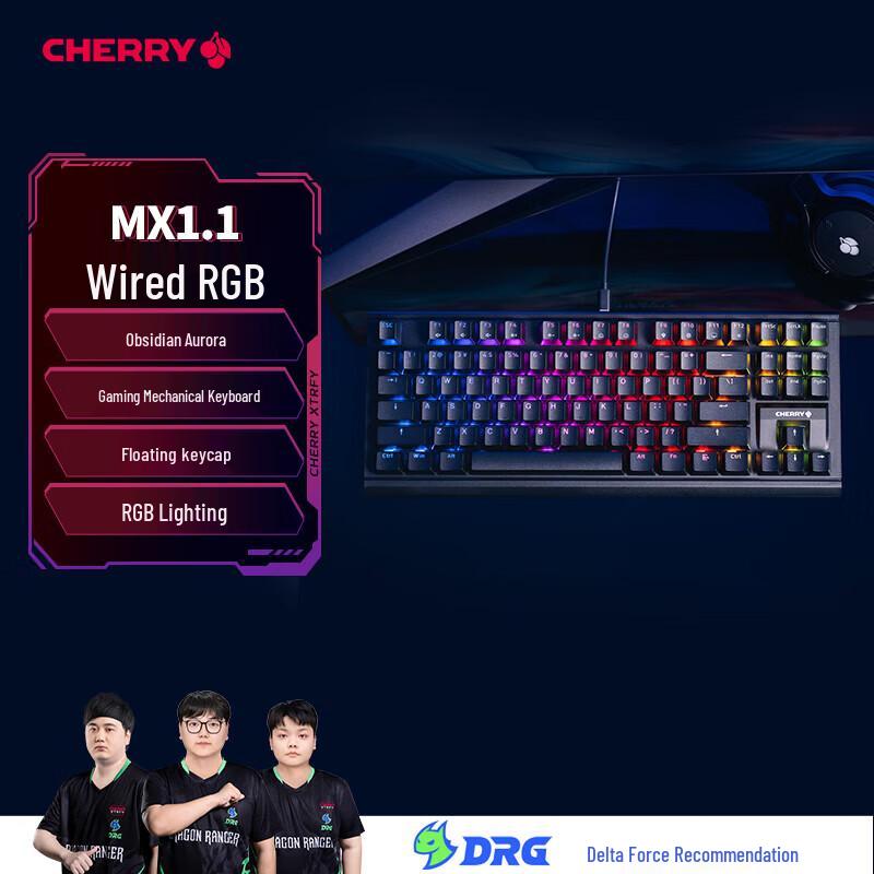 CHERRY MX1.1 Aurora RGB Mechanical Gaming Keyboard