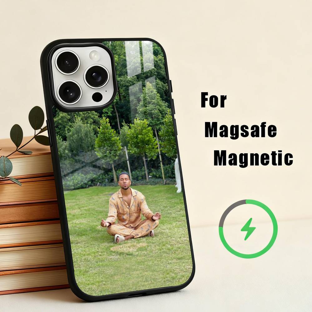 Singer R-Romeo Santos  Phone Case For iPhone17,16,15,14,13,12,11 Plus,For Magnetic Wireless Charge Cover